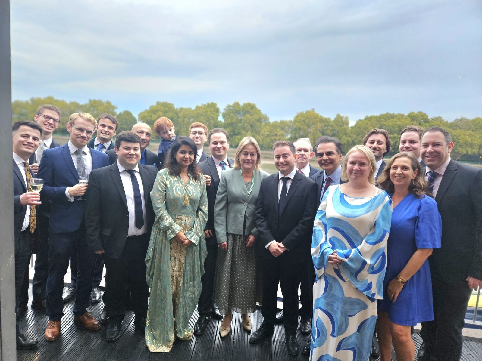 Cem Kemahli with local political colleagues
